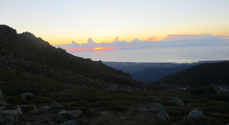 Восход над рефьюжем Prati. Утро 12-го дня.