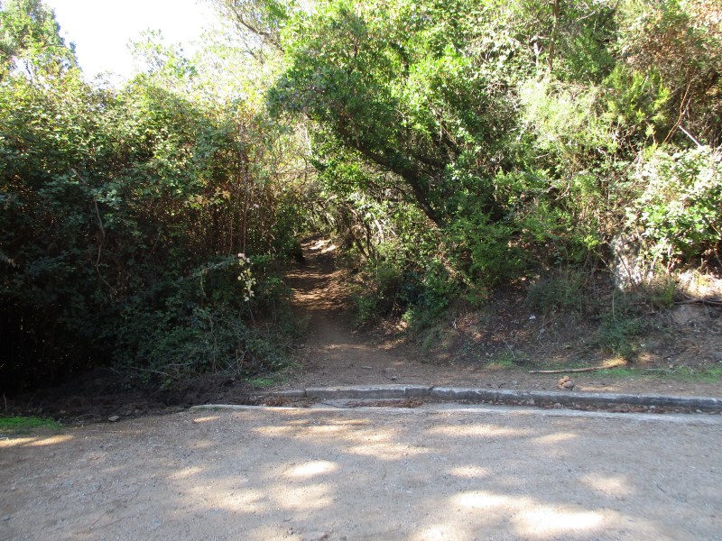 Начало тропы на водопады.