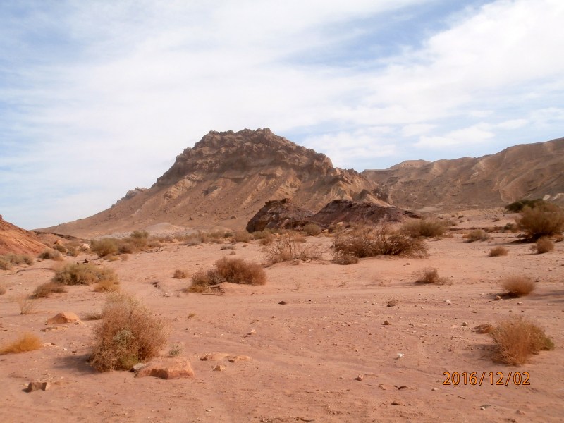 Нахаль Некарот и гора 